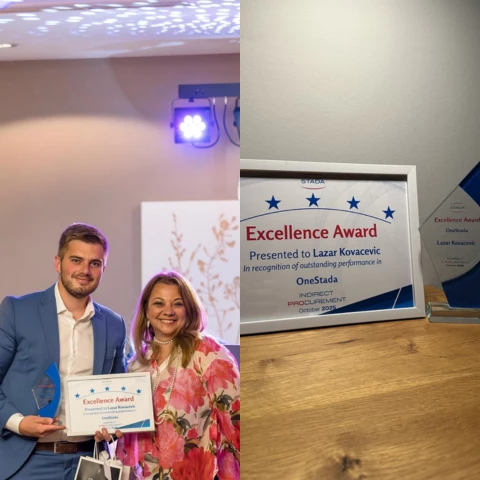 Truly honored and grateful to receive the Excellence Award in recognition of outstanding performance from our Global Procurement team at STADA.