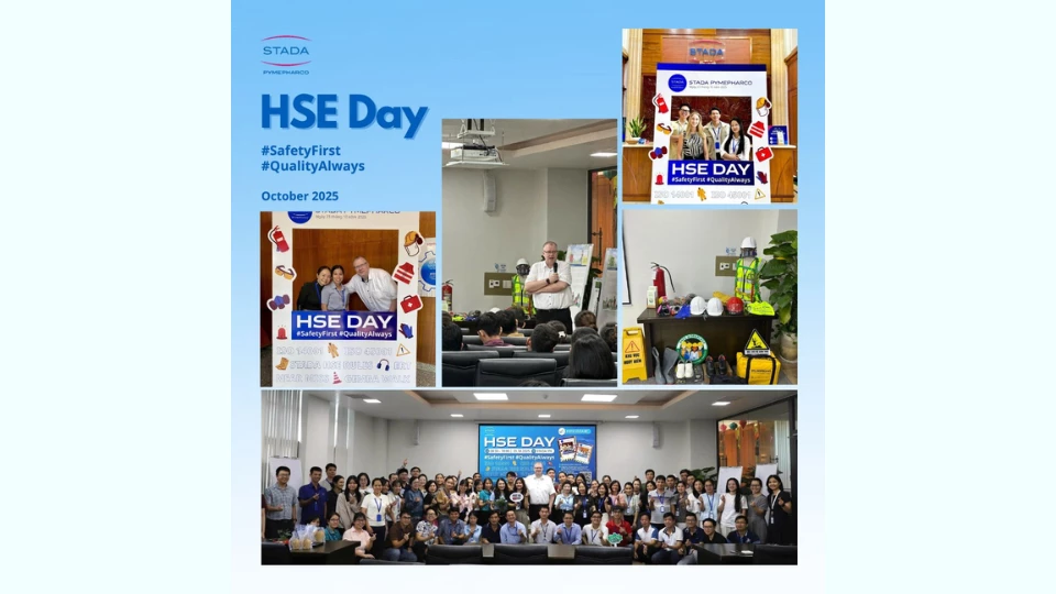STADA Pymepharco's HSE Day brought together 280+ colleagues, both online and offline, to focus on what matters most: safety and well-being