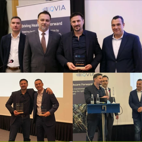 I had great pleasure at the annual IQVIA conference to receive the award for the best generic company of the previous year on behalf of my team.