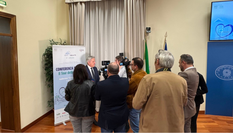 Der Start der achten Ausgabe der Tour della Salute.